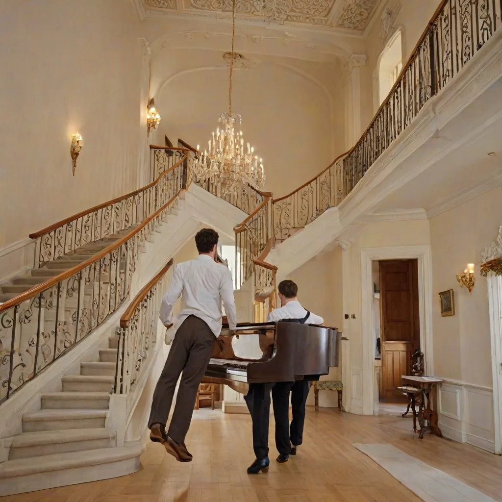 Jak wnieść pianino po schodach?